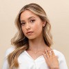 Summit Adventure 14K Gold Plated Crystal Solitaire 1.5 Carat (7.3mm) Cubic Zirconia Dainty Choker Necklace | Gold Necklaces for Women - 2 of 4