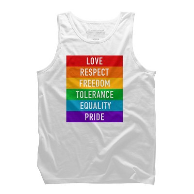 Adult Design By Humans Pride Rights Motto By PINHEAD66 Tank Top