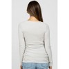 PinkBlush Cream Soft Knit Ruched Maternity Top - 3 of 4