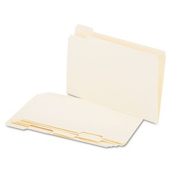 UNIVERSAL File Folders Straight Cut One-Ply Top Tab Legal Manila 100/Box 15110 