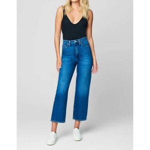 Women's Blank NYC The Baxter Ribcage Straight Leg Jeans in No Shade Here Medium Wash - BLANKNYC - 1 of 3