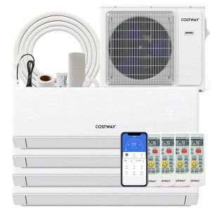 Costway 36k BTU 2 Zone BTU Mini Split Air Conditioner 23 SEER2 208-230V Wifi Enabled - 1 of 4
