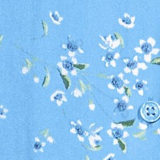 bermuda blue snow drop floral