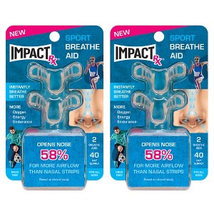 Sport Intra-Nasal Breathe Aids from SleepRight – Breathing Aids For Sports – Nasal Dilator for Athletes (2-Pack) - 1 of 4