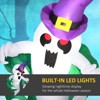 SEVOBAL Party Decorations and Accessories 4ft Inflatable Halloween Ghost in Hat Window Sticker Fun Outdoor Decor Yard, Multicolor, 72.8"*25.6"*47.2" - 4 of 4