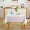 Home Mart Goods Clear Plastic Vinyl Fabric Table Cover Protector Tablecloth for Dining Room Table - 54"x54" - 3 of 4