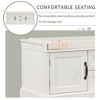 Modern Storage Bench, with Drawers & Removable Cushion, Shoe Bench, for Bedside, Living Room, Entryway, Multiple Design Styles & Color Combinations - 4 of 4