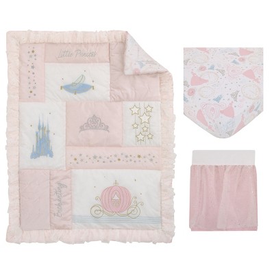 Disney Princess Enchanting Dreams Pink And White 3 Piece Nursery Crib
