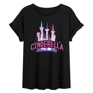 Women's - Disney - Cinderella Type Oversized Graphic T-Shirt - 1 of 4