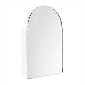 TEHOME Arched Bathroom Medicine Cabinet with Mirror Recessed and Surface Mount Medicine Cabinet Mirror - 1 of 4