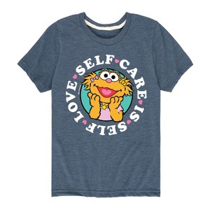 Boys' - Sesame Street - Self Care Is Self Love Short Sleeve Graphic T-Shirt - 1 of 4