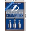Trends International NHL Tampa Bay Lightning - Champions 23 Framed Wall Poster Prints - 3 of 4