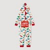 PATPAT Family Christmas Pajamas Matching Set Xmas Zip Up Holiday One Piece Hooded PJs Women Men Kid Baby Sleepwear - 2 of 4