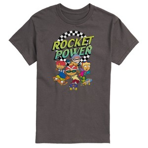 Men's - Nickelodeon - Rocket Power Retro Logo with Otto Regina Sam Maurice Short Sleeve Graphic T-Shirt - 1 of 4