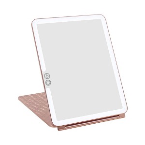 Impressions Vanity Fleur Touch Pad Tri-Tone LED Makeup Mirror - 1 of 4