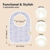 KeaBabies 8-Pack Organic Baby Bibs for Toddler Boys and Girls, Baby Drooling and Teething Bibs for Baby Girls, Boys - 2 of 4