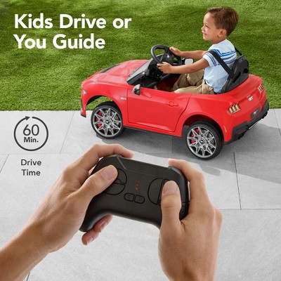 Kids Red 12V Electric Ride-On Car with Remote and LED Lights