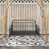 Costway Patio Swing Chair 2-Person Hanging Seat Outdoor Wicker Loveseat Cushioned Porch - 2 of 4
