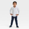 Toddler Boys' Long Sleeve Oxford 'Button-Down' Shirt - Cat & Jack™ White - image 3 of 3