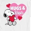 Men's - Peanuts - Snoopy Hugs And Kisses Short Sleeve Graphic T-Shirt - 2 of 4