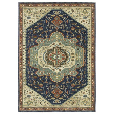 Oriental Weavers Francesca FR09F Blue / Multi Indoor Area Rug - 2' x 3'