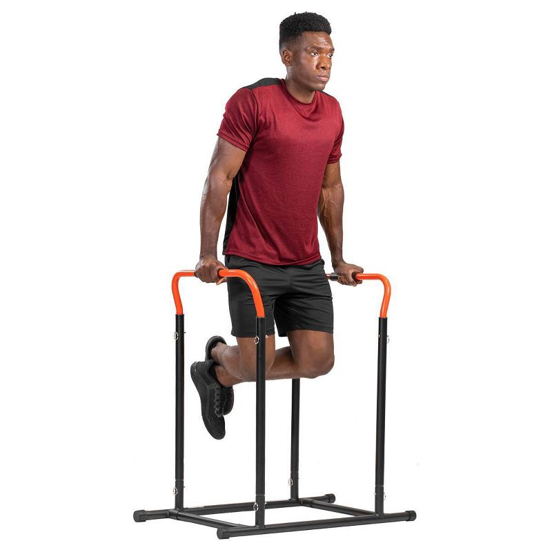 Sunny Health &#38; Fitness High Weight Capacity Adjustable Dip Stand Station, 3 of 16