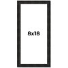 PosterPalooza | 8x18 Thin Barnwood Picture Frame, UV Acrylic, 2 Finishes - Grey and Black - 2 of 4