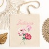 City Creek Prints Indiana Flower Colorful Canvas Tote Bag - 15x16 - Natural - 2 of 2