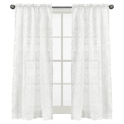 Set of 2 Rose Window Panels White - Sweet Jojo Designs