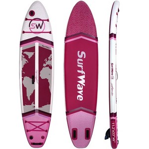VYNXARIA Inflatable Stand Up Paddle Board 11'*34"*6" With Accessories,Rose - 1 of 4