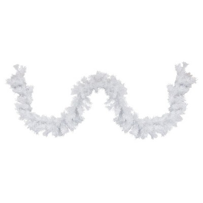 Northlight 9' x 10" Icy White Spruce Artificial Christmas Garland - Unlit