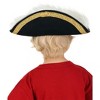 HalloweenCostumes.com Toddler   Elite Captain Hook Toddler Costume Hat, Black/White/Purple - 4 of 4