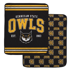 NCAA Kennesaw State Owls Legacy Arch Double Sided Ultra Cozy Blanket ...