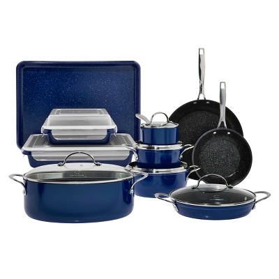 Curtis Stone 17-piece All-Purpose Cookware Set Refurbished