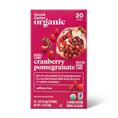 Organic Cranberry Pomegranate Tea - 20ct - Good & Gather™
