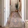 World Rug Gallery Marin Red Medallion Traditional Indoor Rug – Flatweave, Washable Surface with Non-Slip Backing - 2 of 4
