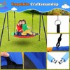 32" Saucer Swing with Stand for Kids Outdoor, 440lbs Saucer Swing Set with Heavy-Duty Metal A-Frame and Adjustable Ropes - 3 of 4