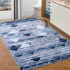Modern Geometric Area Rug Non-Slip Stain-Resistant Accent Area Rugs - 3 of 4