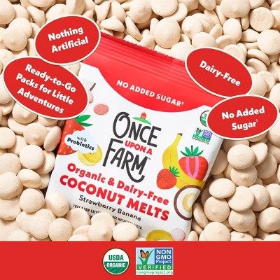 Once Upon a Farm Baby Snack - Strawberry Banana Single Serve - 0.25oz