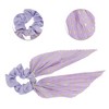Unique Bargains Stylish Creased Ribbon Hair Elastics Purple 1 Pc - 3 of 4