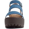 Soda ACCOUNT Women's Open Toe Block Heel Platform Sandals with Adjustable Ankle Strap - 3 of 4