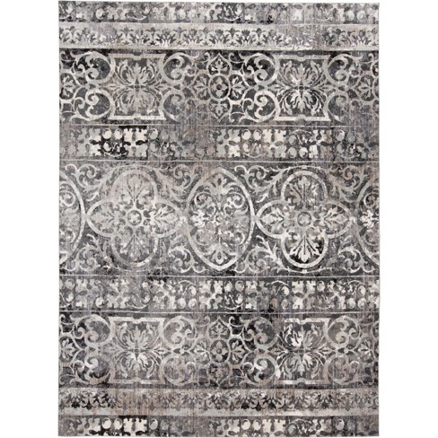 Kano Transitional Distressed Gray/Ivory/Taupe Area Rug - image 1 of 4