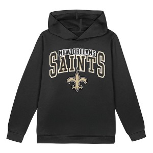 NFL New Orleans Saints Toddler Boys' Poly Fleece Hooded Sweatshirt - 1 of 1
