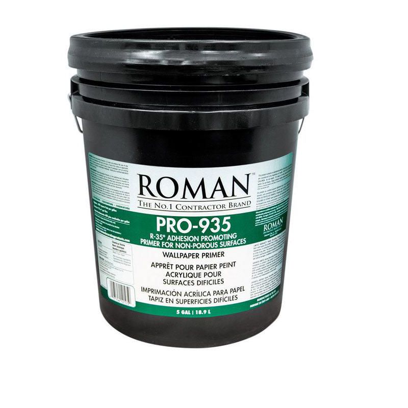Roman R-35 Clear Flat Water-Based Acrylic Wallcovering Primer 5 gal, 1 of 2