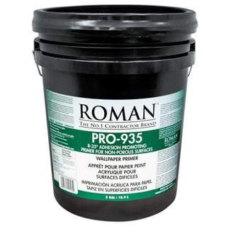 Roman PRO-935 R-35 Clear Flat Water-Based Acrylic Wallcovering Primer 5 gal.