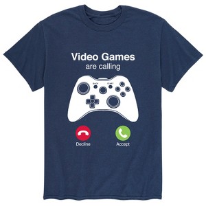 Men's - Instant Message - Video Games Are Calling Short Sleeve Graphic T-Shirt - 1 of 4