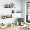 Attop Floating Shelves - 24 Inch Wall Mounted Set of 3 Rustic Wood Shelves for Wall Decor and Living Room Storage - 4 of 4
