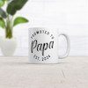 Crazy Dog T-Shirts Promoted To Papa 2024 Mug Funny New Baby Family Graphic Coffee Cup-11oz - 2 of 4