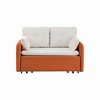 53" Modern Convertible Sofa Bed, Velvet Fabric Pull Out Sleeper Loveseat With USB Port And 2 Removable Armrests - 2 of 4