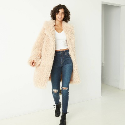 faux fur jacket target